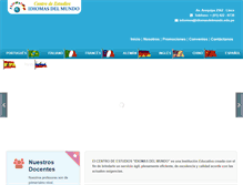 Tablet Screenshot of idiomasdelmundo.edu.pe
